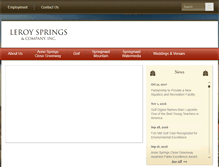 Tablet Screenshot of leroysprings.com